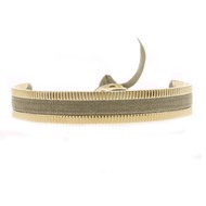 Jonc ruban Les Interchangeables 4mm
strié marron glacé clair