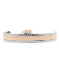 Bracelet Les Interchangeables Jonc Ruban 4mm Point rose 08