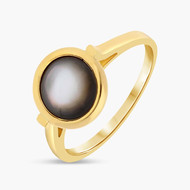 Julianne - Bague Or Jaune Nacre Grise