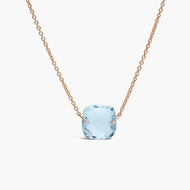 Iris - Collier Or Rose Aigue-Marine