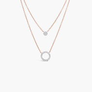 Kate - Collier Or Rose Diamant