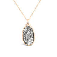 Rosanna - Collier Or Rose Rutile Noir