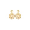 Boucles d'oreilles pendantes plaqué or jaune CYCLADES - Bijoux Privés Discovery - vue V1