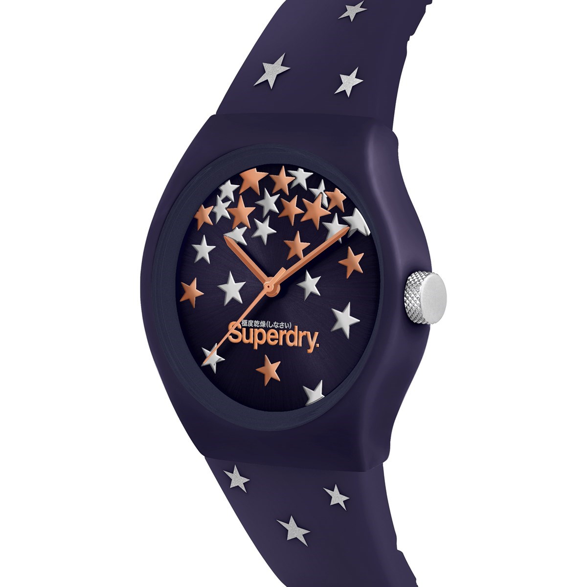 Montre analogique bracelet silicone et cadran étoilés URBAN STAR - vue 2