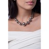 Collier multi-motifs en Acier 316L - blanc brillant - vue V2