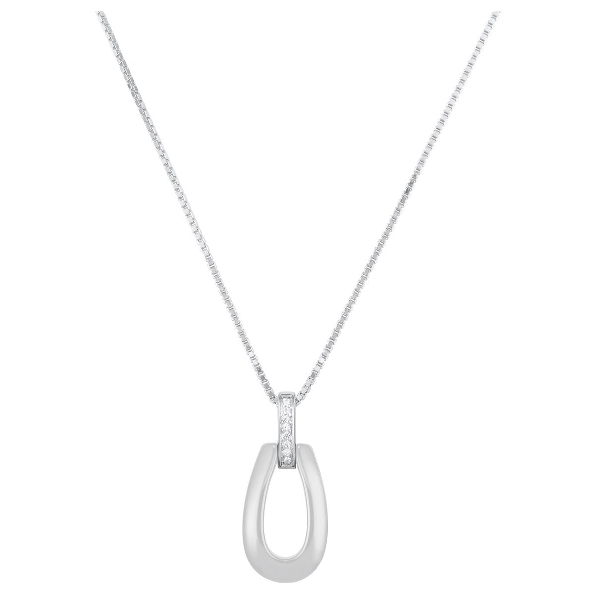 Collier mono-motif argent femme CERANITY SILVER