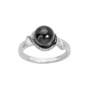 Bague en Argent 925 millièmes et céramique - blanc brillant - vue V1