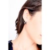 Boucles d'oreilles pendantes en Argent 925 millièmes et céramique - blanc brillant - vue V3