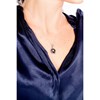 Collier mono-motif en Argent 925 millièmes et céramique - blanc brillant - vue V2