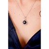Collier mono-motif en Argent 925 millièmes et céramique - blanc brillant - vue V3