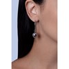 Boucles d'oreilles pendantes en Acier 316L - blanc brillant - vue V2