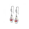 Boucles d'oreilles Droplet Hook - Argenté et Blanc brillant - vue V3