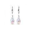 Boucles d'oreilles Droplet Hook - Argenté et Blanc brillant - vue V4