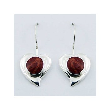 Boucles d'oreille coeur gorgone