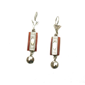 zilveren touareg oorbellen