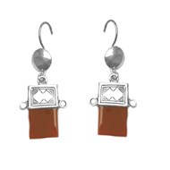 boucles d'oreilles touareg cornaline