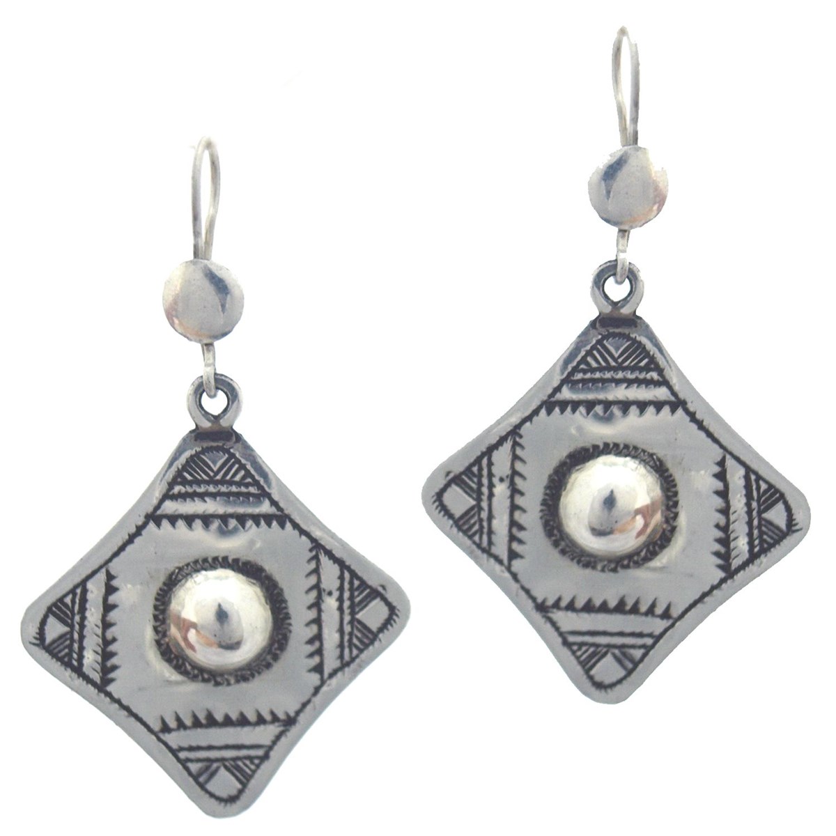 Boucles d'oreilles touareg losange