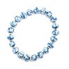 Bracelet élastique perles fimo fleurs - vue V2