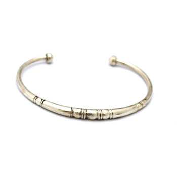 Bracelet jonc rigide arrondi touareg