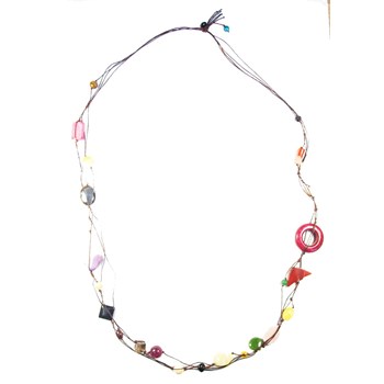 collier long  pierres naturelles