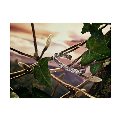 Bracelet Homme LOHAN avec perles d'Améthyste et Argent 925 - vue V3