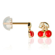 Boucles d'oreilles or jaune enfant CERISETTE