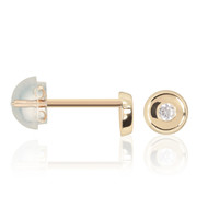Boucles d'oreilles or jaune enfant ROND