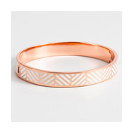 Bracelet jonc RIO émail  finition rosée