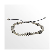 Bracelet Homme KERWAN avec perles de Labradorite et Argent 925