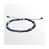 Bracelet Homme TIAGO avec perles de Lapis et Argent 925