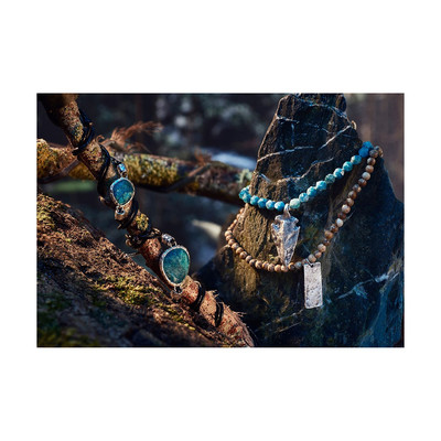 Bracelet Homme ELIS avec perles  et Argent 925 - vue V4