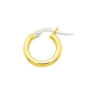 Créoles Brillaxis lisses or jaune 9 carats 8mm