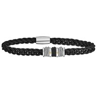 Bracelet Jourdan Copacabana corde tressée acier or