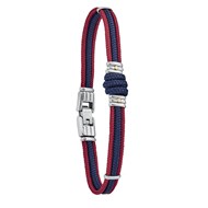 Bracelet Jourdan Omaha corde bicolore or acier