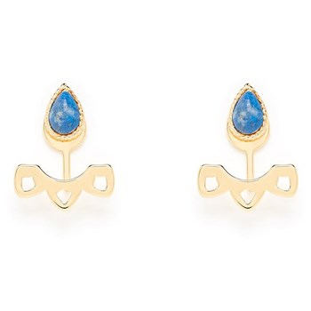 Boucles d'oreilles Emma et Chloé Samia Lapis Lazuli