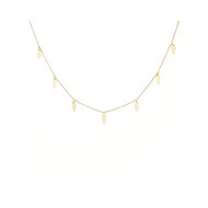 Collier Emma et Chloé plaqué or pampilles