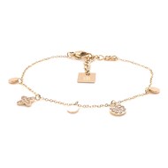 Bracelet Zag Bijoux acier doré OZ