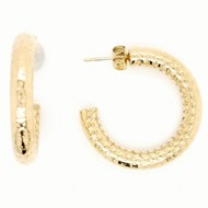 Boucles d'oreilles Zag doré