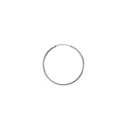 Créoles Brillaxis en argent rhodié 40 mm