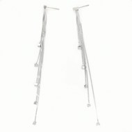 Boucles d'oreilles Zag acier uni