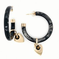 Boucles d'oreilles Zag acétate