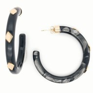 Boucles d'oreilles Zag acétate