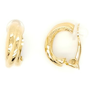 Boucles d'oreilles Brillaxis double anneaux