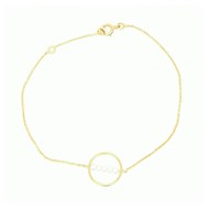 Bracelet Brillaxis cercle ligne perles or 750/1000