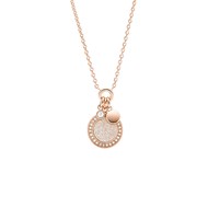 Collier Fossil Sutton Halo rosé