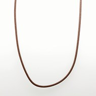 Collier cordon rayonne marron or 18 carats