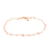 Bracelet Bronzallure Amorette quartz rose