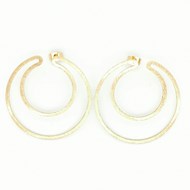 Boucles d'oreilles Zag dorées