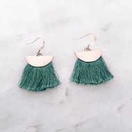 Boucles d'oreilles pendantes en plaqué or ANA