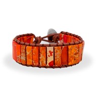 Bracelet ARKA - Pierres naturelles et cuir